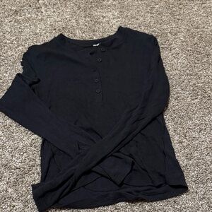 lululemon athletica Black Long Sleeve Tee